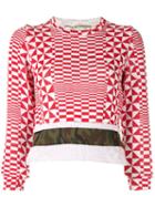 Comme Des Garçons Pre-owned Mixed Print Jumper - White