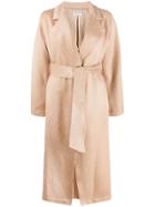 Forte Forte Belted Wrap Coat - Neutrals