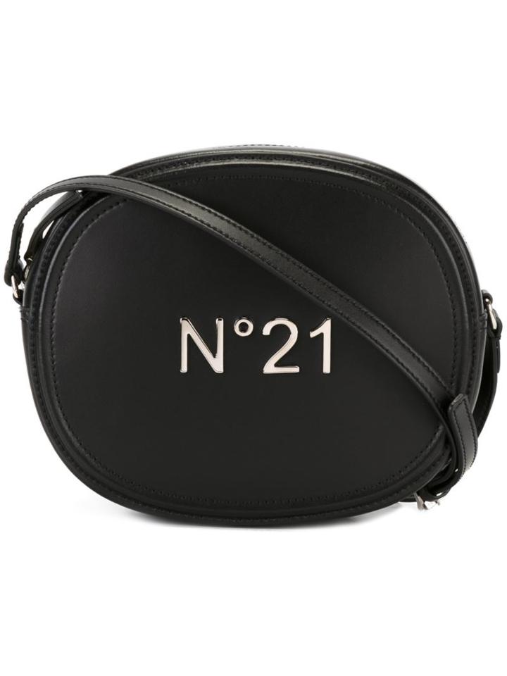 No21 Logo Plaque Crossbody Bag, Women's, Black