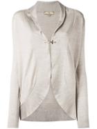 Fay - Hook Fastening Cardigan - Women - Silk/wool - M, Nude/neutrals, Silk/wool