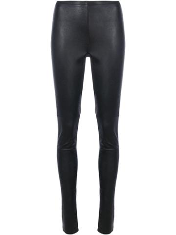 Vanderwilt Skinny Leather Trousers - Black