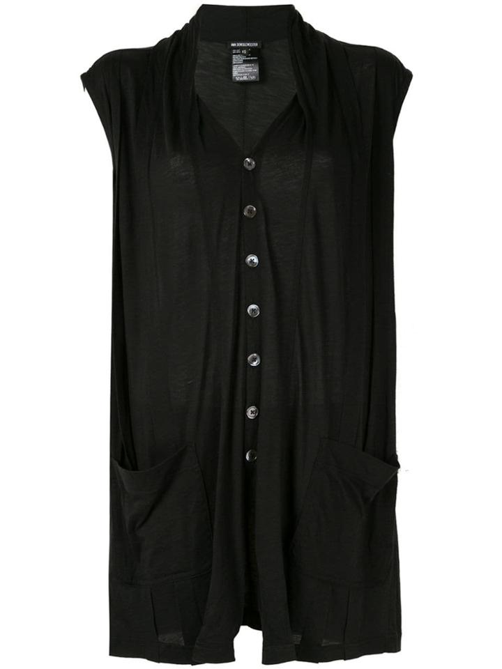 Ann Demeulemeester Iliad Sleeveless Top - Black