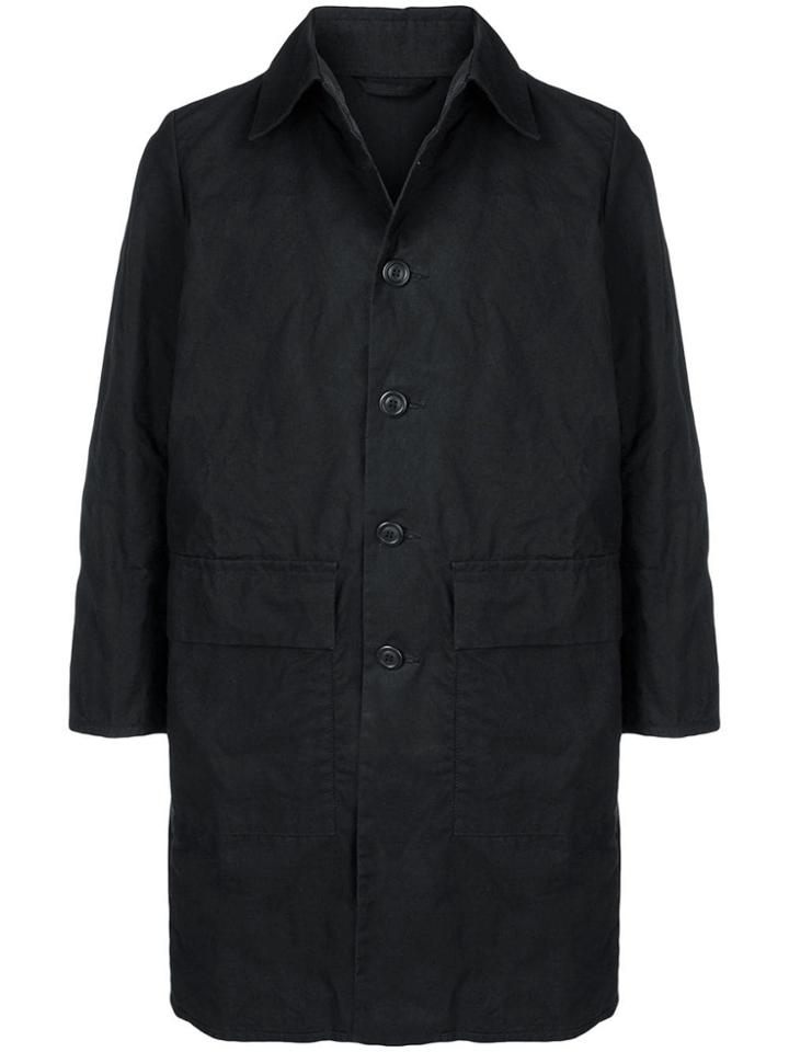 Casey Casey Textured Raincoat - Black