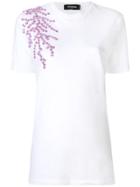 Dsquared2 Floral Appliqué T-shirt - White