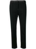 Karl Lagerfeld Logo Stripe Trousers - Black