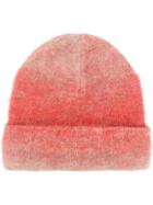 Acne Studios Knitted Beanie - Red
