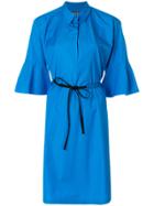 Max Mara Studio Belted Shirt Dress - Blue