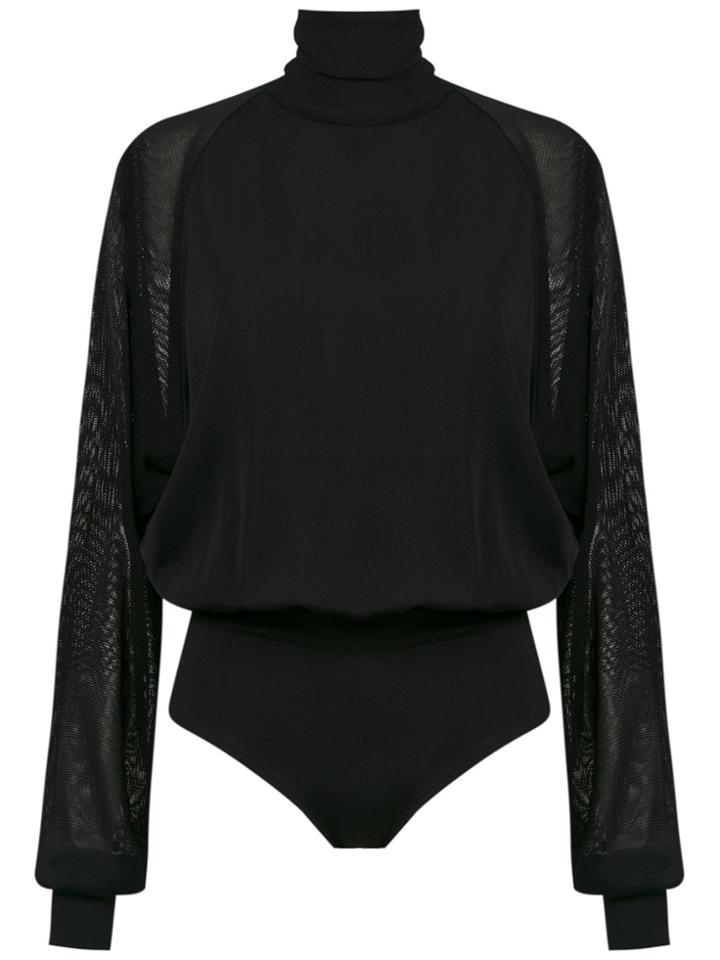 Egrey Ribbed High Neck - Black