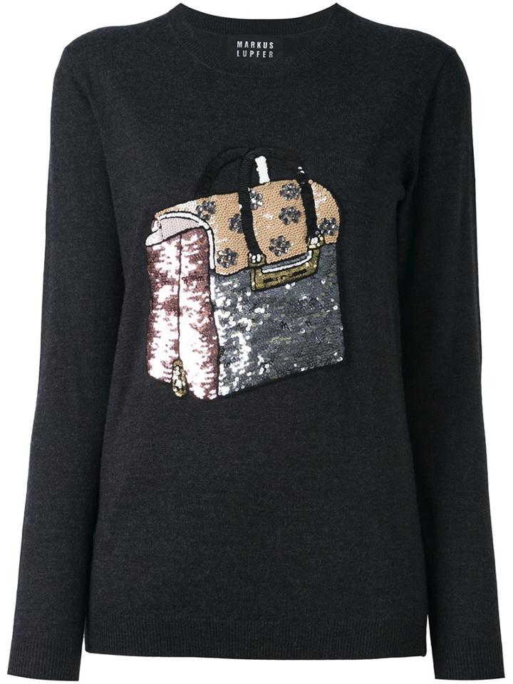 Markus Lupfer Sequined Tote Bag Sweatshirt