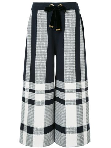 Mother Of Pearl Kory Plaid Culottes - Blue