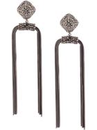 Sachin & Babi Metal Dupio Gunmetal Earrings - Metallic