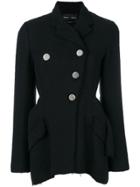 Proenza Schouler Asymmetrical Cotton Tweed Blazer - Black
