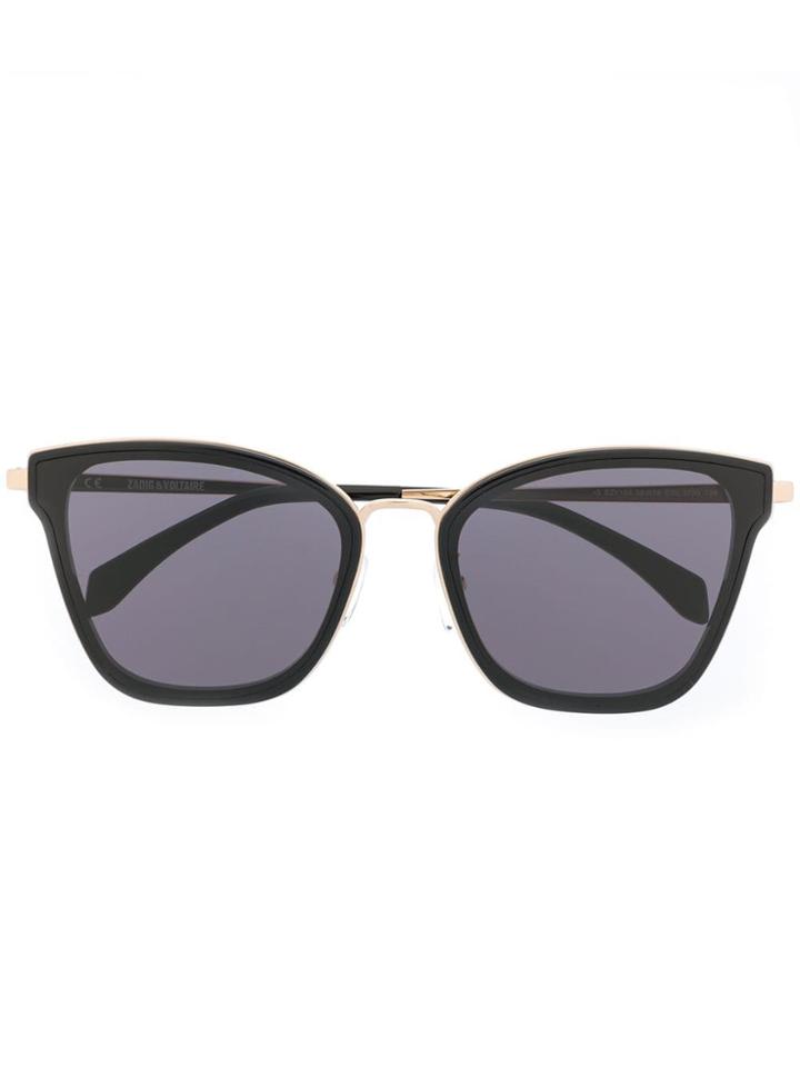 Zadig & Voltaire Cat-eye Frame Sunglasses - Black
