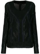 Rag & Bone V-neck Jumper - Black