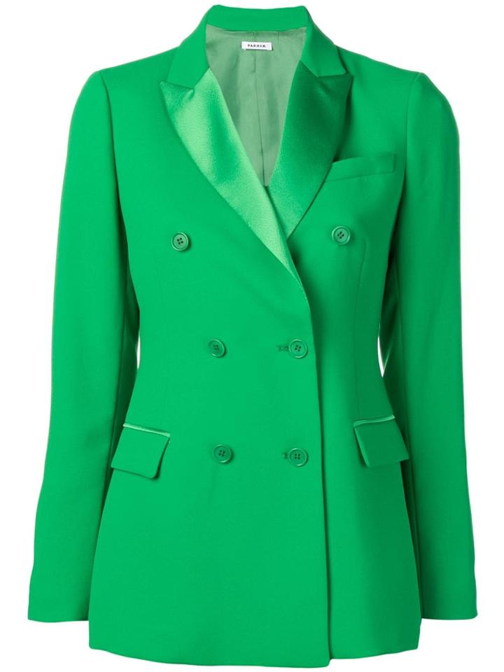 P.a.r.o.s.h. Double Breasted Blazer - Green