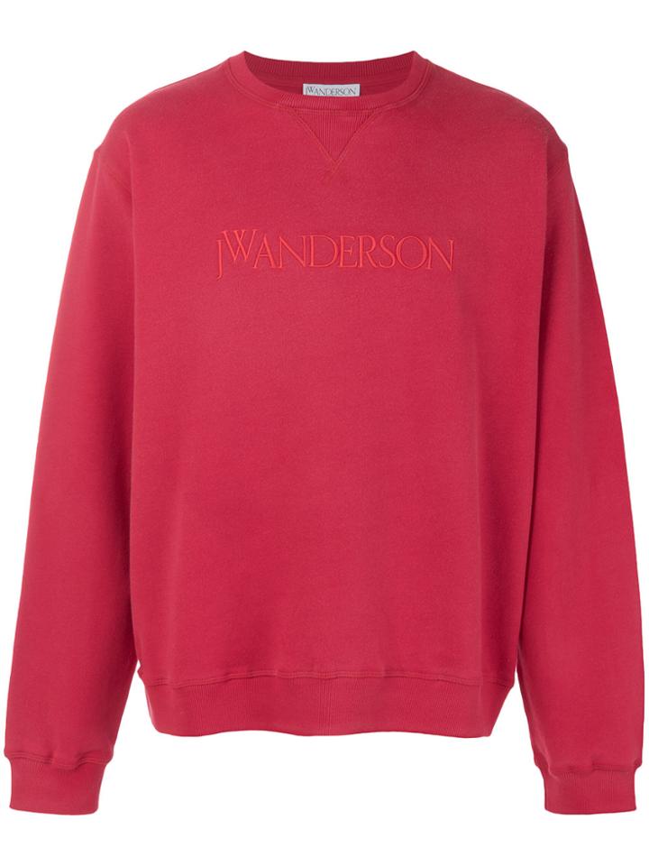 Jw Anderson Embroidered Logo Sweatshirt