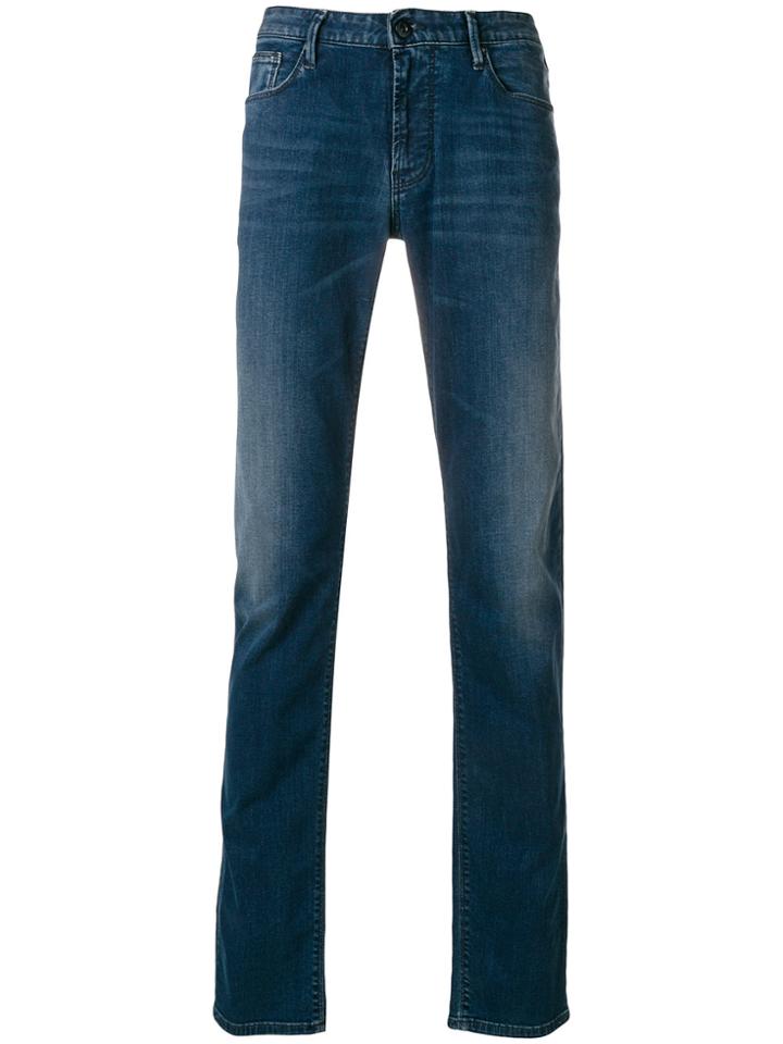 Emporio Armani Classic Slim-fit Jeans - Blue