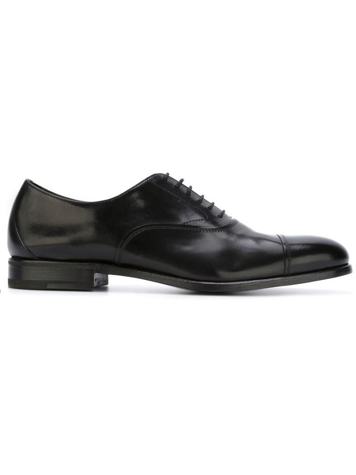 Henderson Baracco Classic Oxford Shoes, Men's, Size: 41, Black, Horse Leather/leather