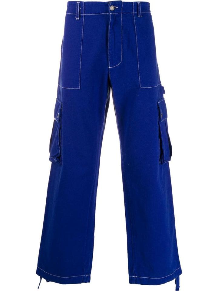 Benetton Cargo Trousers - Blue