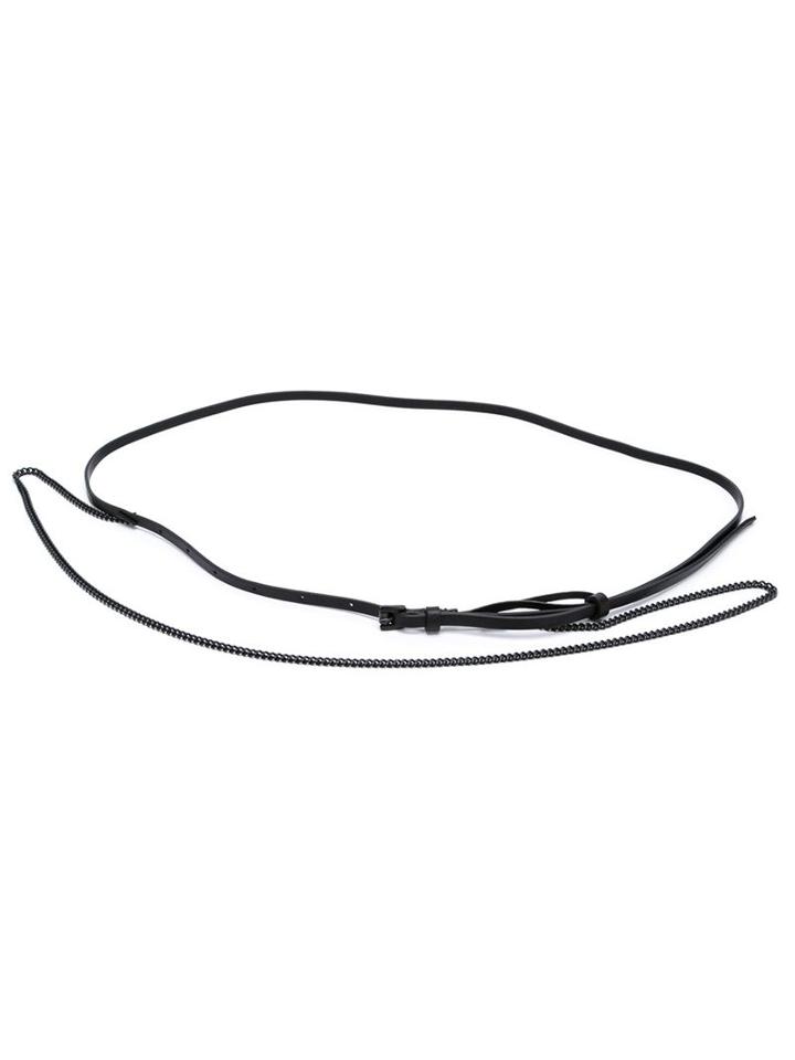 Ann Demeulemeester Chain Detail Thin Belt