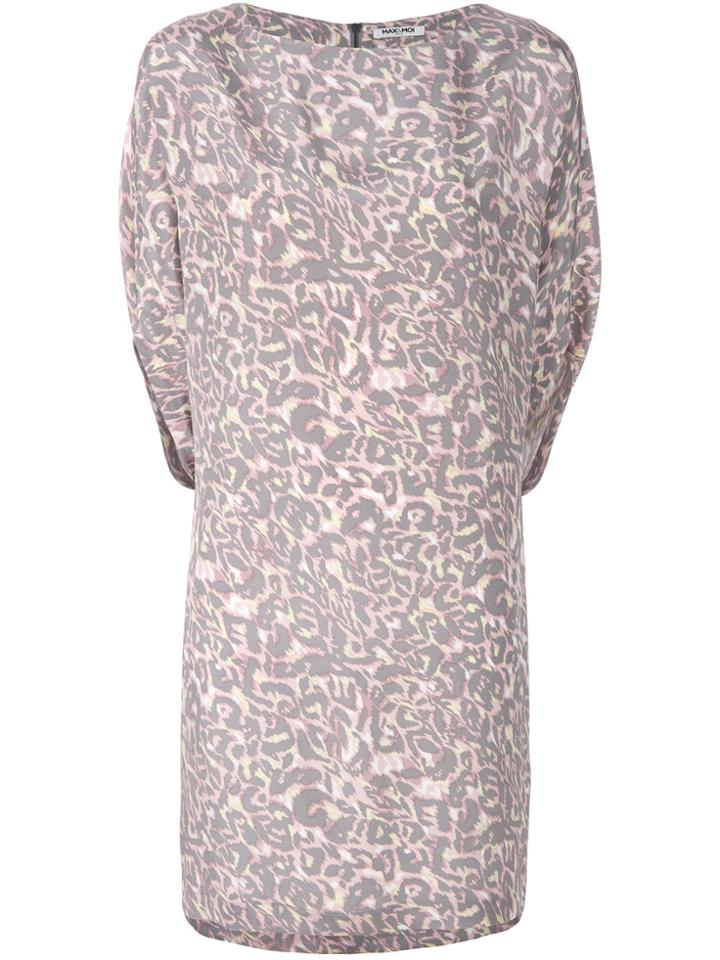 Max & Moi Leopard Print Mini Dress - Pink & Purple