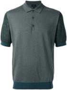 Lanvin Knitted Polo Shirt, Men's, Size: Medium, Green, Cotton/wool