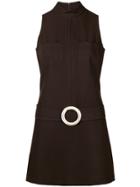 William Vintage 1971 Belted Mini Dress - Brown