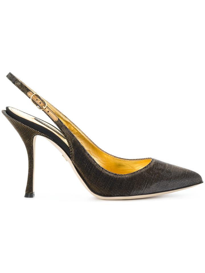 Dolce & Gabbana Sling Back Pumps - Metallic