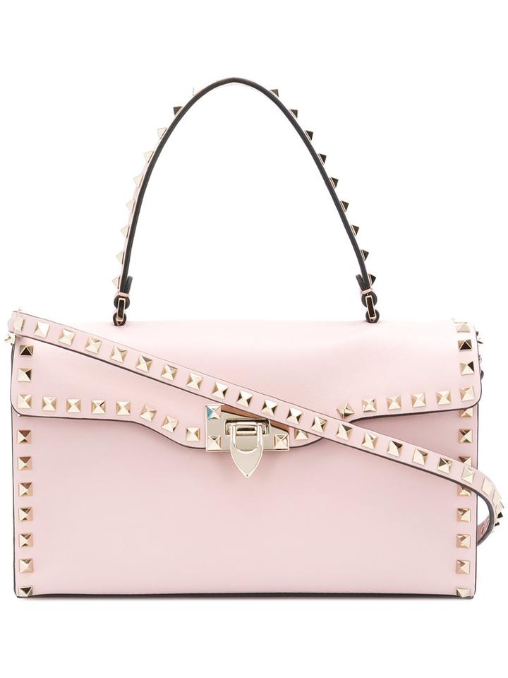 Valentino - Rockstud Small Handbag - Women - Calf Leather - One Size, Pink/purple, Calf Leather