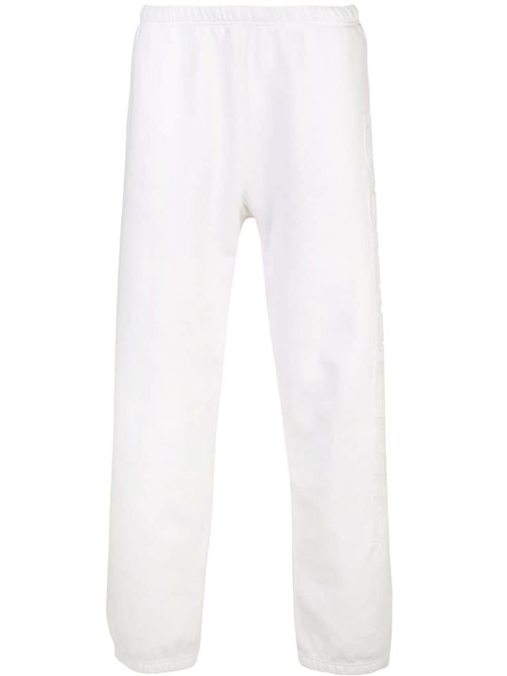 Supreme Embroidered Logo Track Pants - White