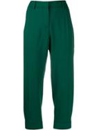 Alberto Biani Cropped Trousers - Green