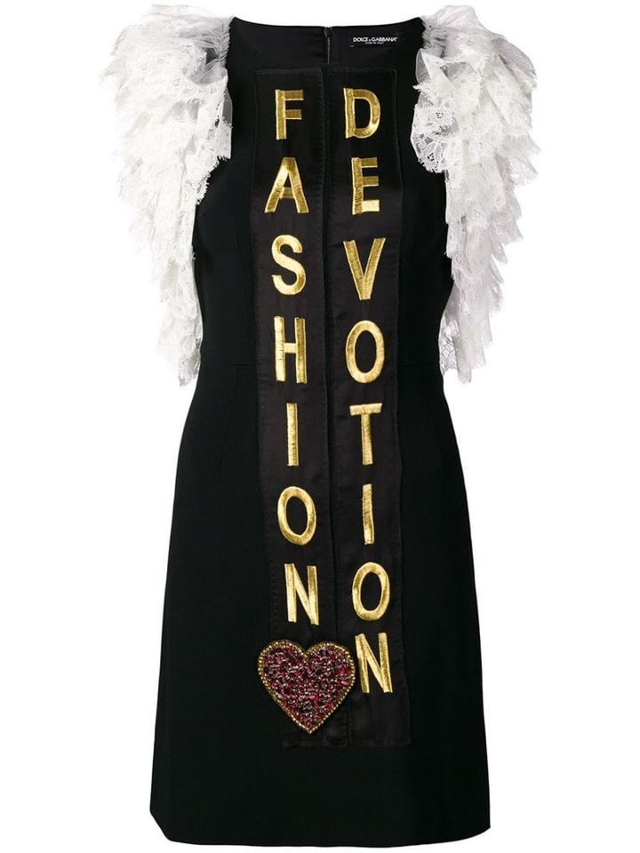 Dolce & Gabbana 'fashion Devotion' Short Dress - Black