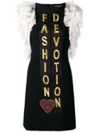 Dolce & Gabbana 'fashion Devotion' Short Dress - Black