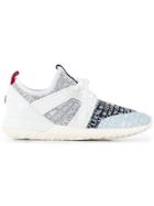 Moncler Logo Print Sneakers - White