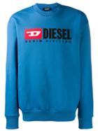 Diesel Contrast Logo Sweatshirt - Blue