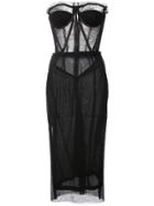 Dolce & Gabbana Slim-fit Bustier Dress - Black