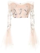 Alice Mccall Haiku Off-the-shoulder Top - Nude & Neutrals