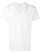 Closed V-neck T-shirt, Men's, Size: Xxl, White, Cotton