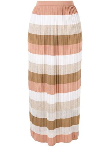 Ballsey Striped Flared Skirt - Multicolour