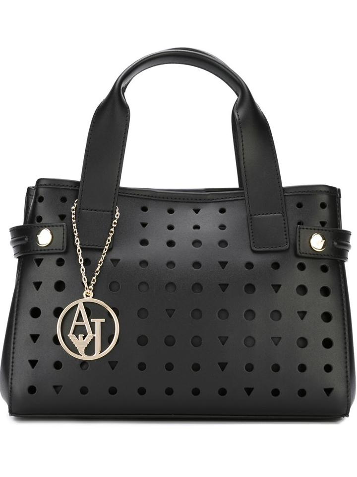 Armani Jeans Mini Perforated Tote Bag