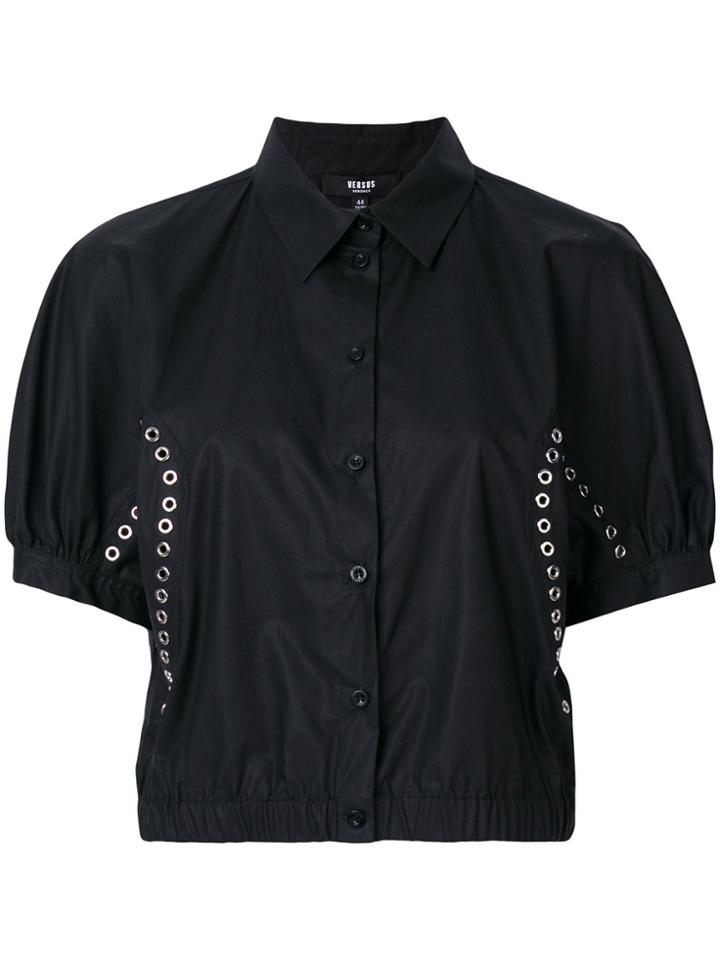 Versus Eyelet Detail Shirt - Black
