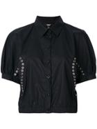 Versus Eyelet Detail Shirt - Black