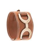 Hermès Pre-owned 2003 Leather Bangle - Brown
