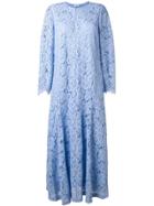 Ganni Jerome Lace Maxi Dress - Blue