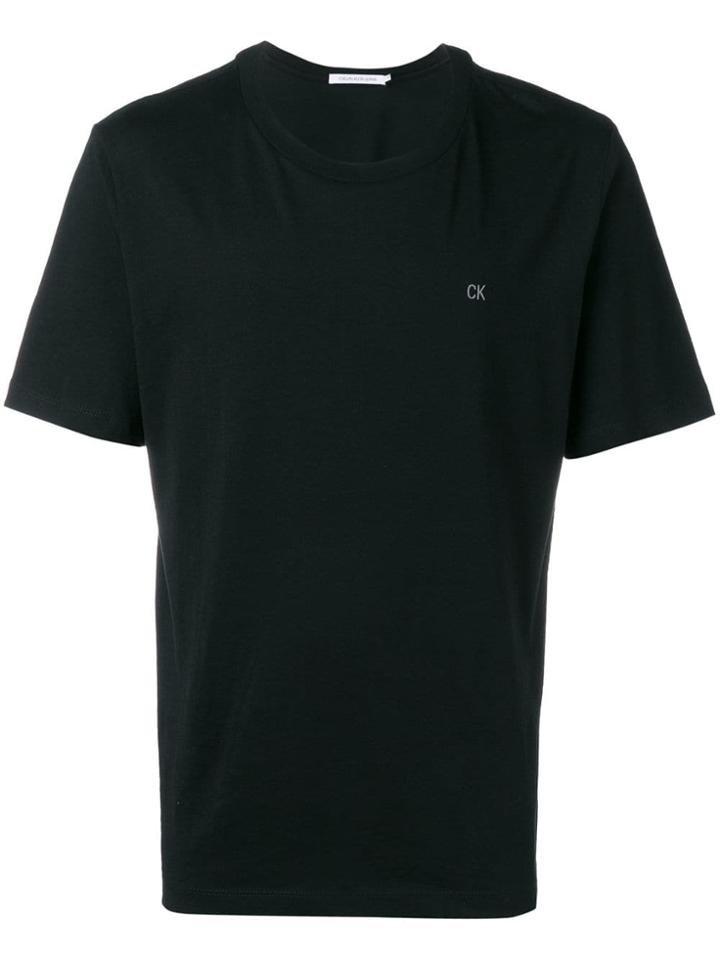 Calvin Klein Jeans Embroidered Logo T-shirt - Black
