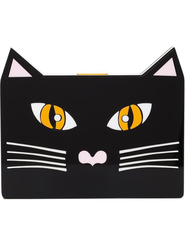 Yazbukey Cat Clutch, Women's, Black