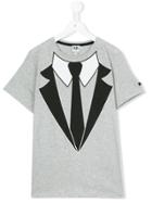 Karl Lagerfeld Kids Teen Tuxedo Print T-shirt - Grey