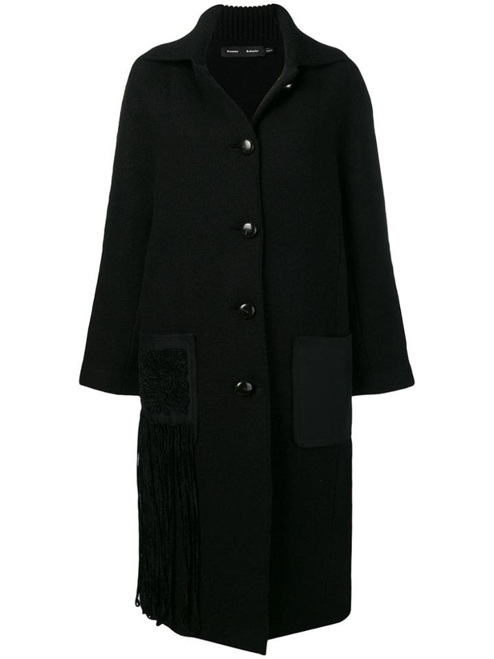Proenza Schouler Oversized Single Breasted Coat - Black