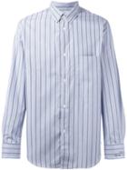 Golden Goose Deluxe Brand Striped Shirt, Men's, Size: Medium, Blue, Cotton