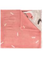 Gucci Swan Print Scarf, Pink/purple, Cashmere/modal